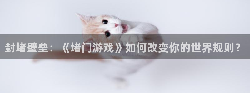 九游会j9入口：封堵壁垒：《堵门游戏》如何改变你的世界规则？