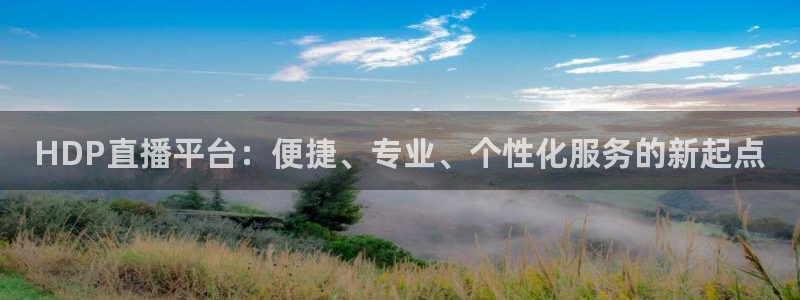 松鼠体育在线直播：HDP直播平台：便捷、专业、个性化服务的新起点